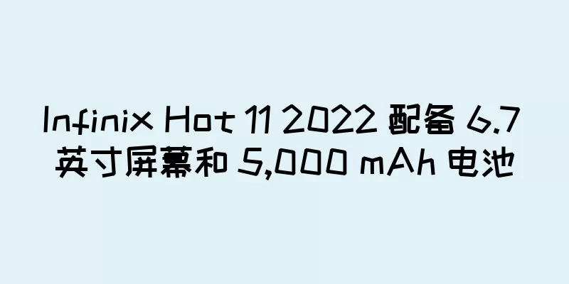 Infinix Hot 11 2022 配备 6.7 英寸屏幕和 5,000 mAh 电池