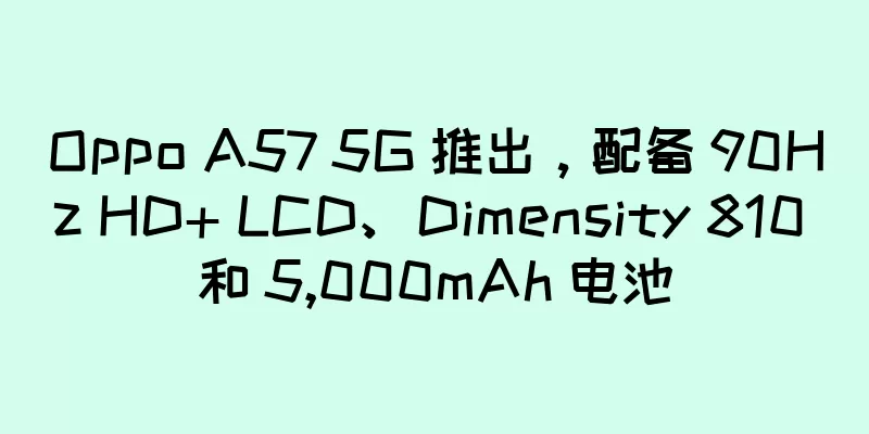 Oppo A57 5G 推出，配备 90Hz HD+ LCD、Dimensity 810 和 5,000mAh 电池